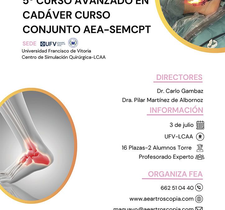 5.º Curso avanzado en cadáver