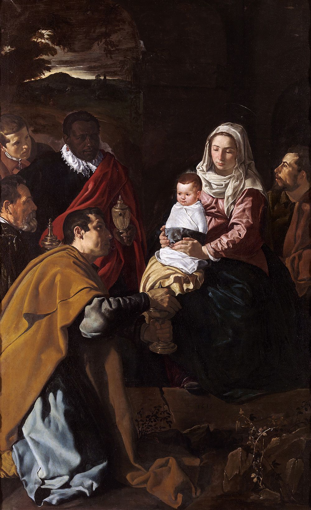 vol4-num10-2024-01 Figura 1. Adoración de los Reyes Magos. Velázquez, Diego Rodríguez de Silva y. 1619. Óleo sobre lienzo. 203 x 125 cm. Museo del Prado. Sala 010.