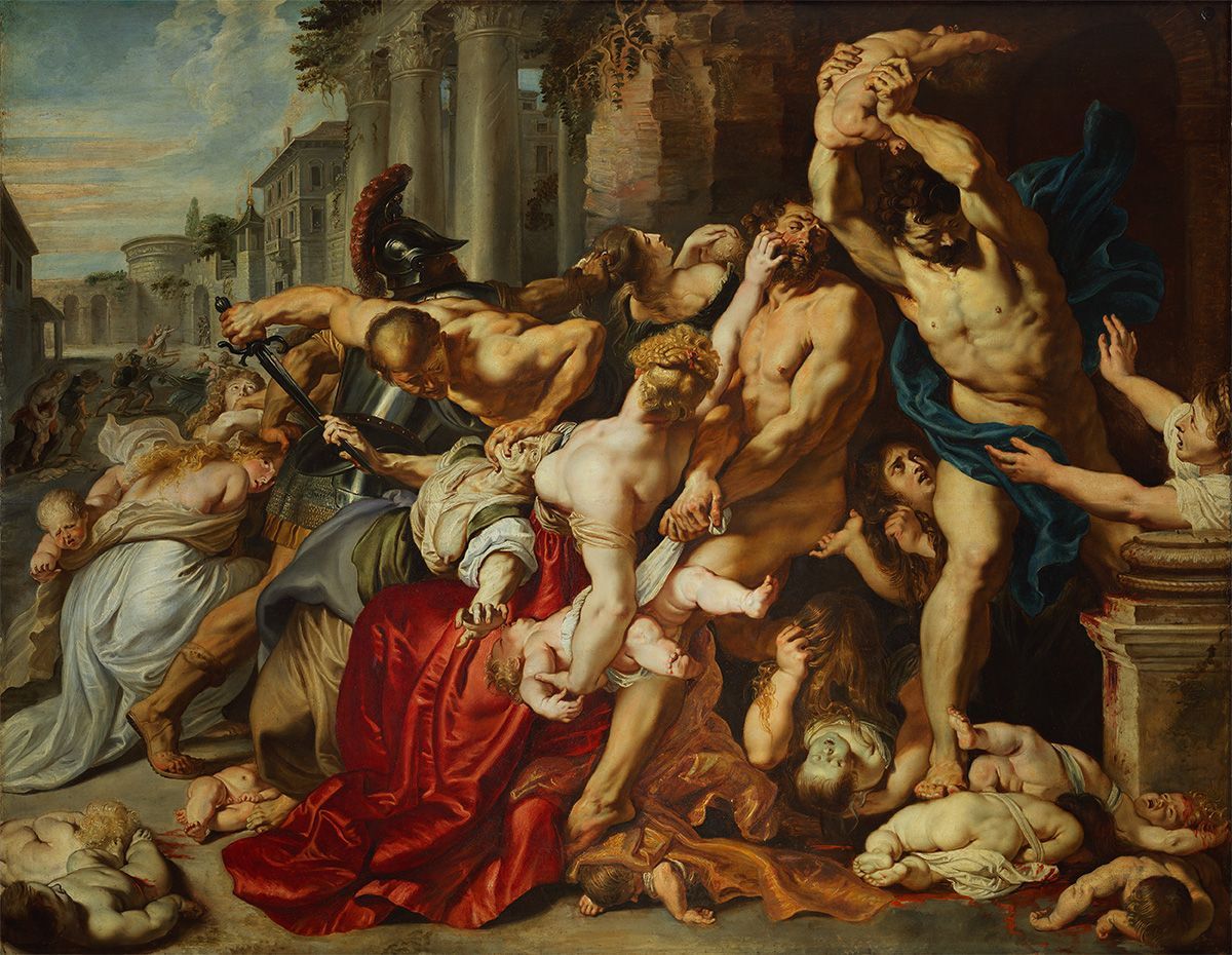 vol4-num9-2024-01 Figura 1. La masacre de los Inocentes. Rubens, Pedro Pablo. 1611-1612. Óleo sobre tabla. 142 x 182 cm. Galería de Arte de Ontario. Toronto. Canadá.