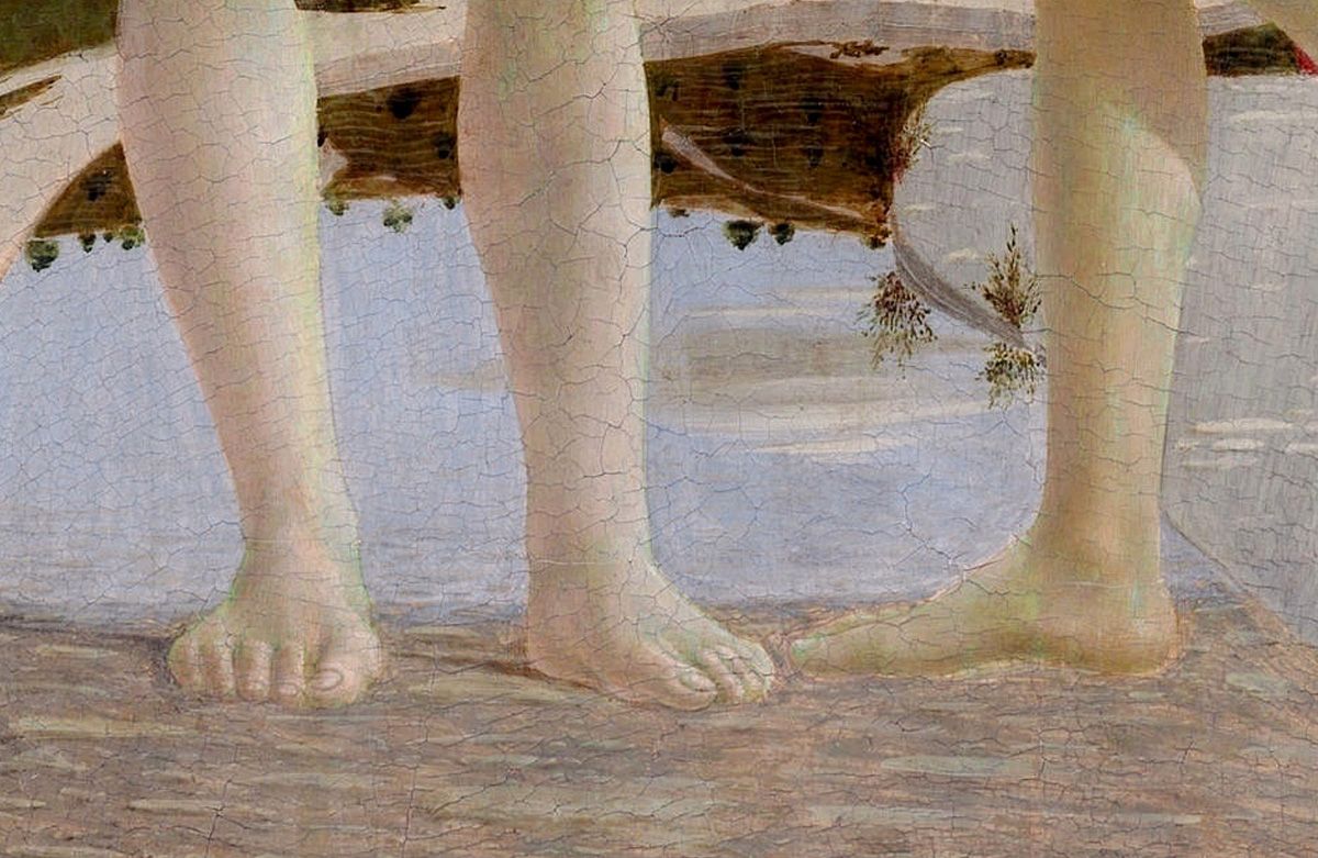 vol5-num1-2025-09 Figura 9. Detalle de los pies de Cristo y de San Juan.