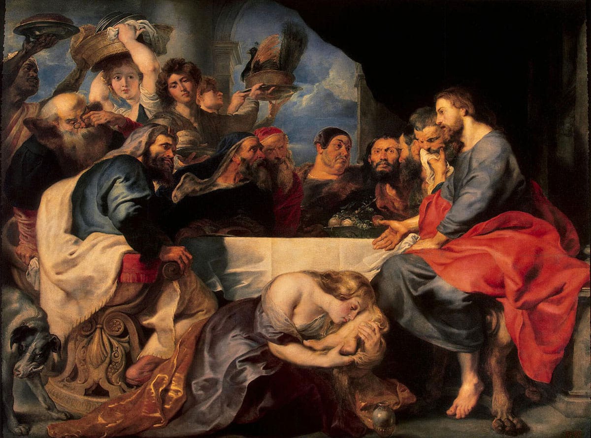 vol5-num3-2025-01 Figura 1. Cristo en casa de Simón el Fariseo. Rubens, Pedro Pablo. 1618-1620. Óleo sobre lienzo. 284,5 x 189 cm. Museo del Hermitage. San Petersburgo. (CC BY 3.0)